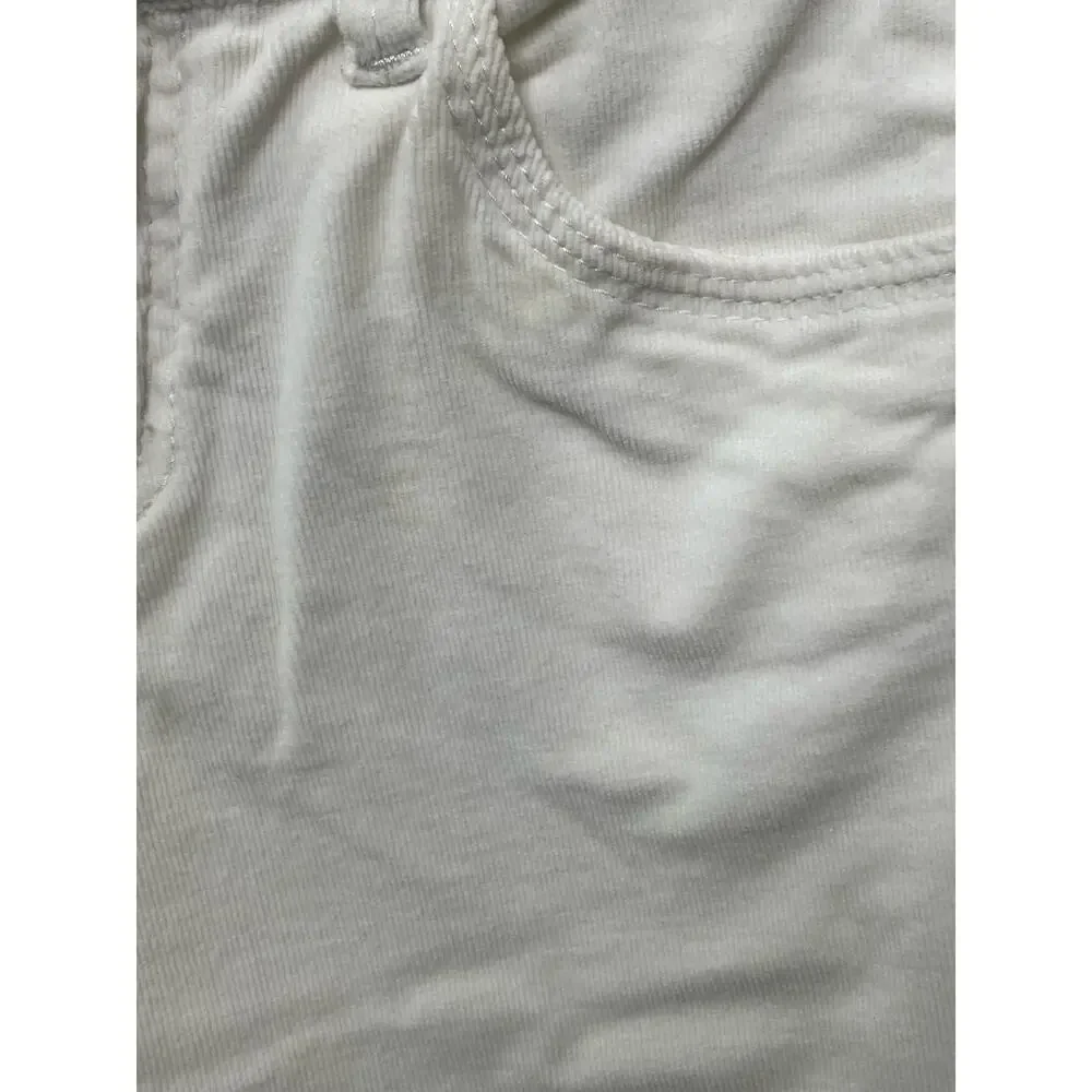 Girl's Justice Bootcut Corduroy  Jeans Low‎ Rise Cotton Blend Stretch White 12 R